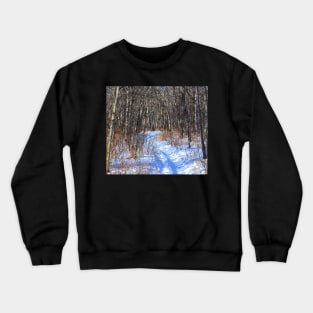 Deer trail through the bush Crewneck Sweatshirt